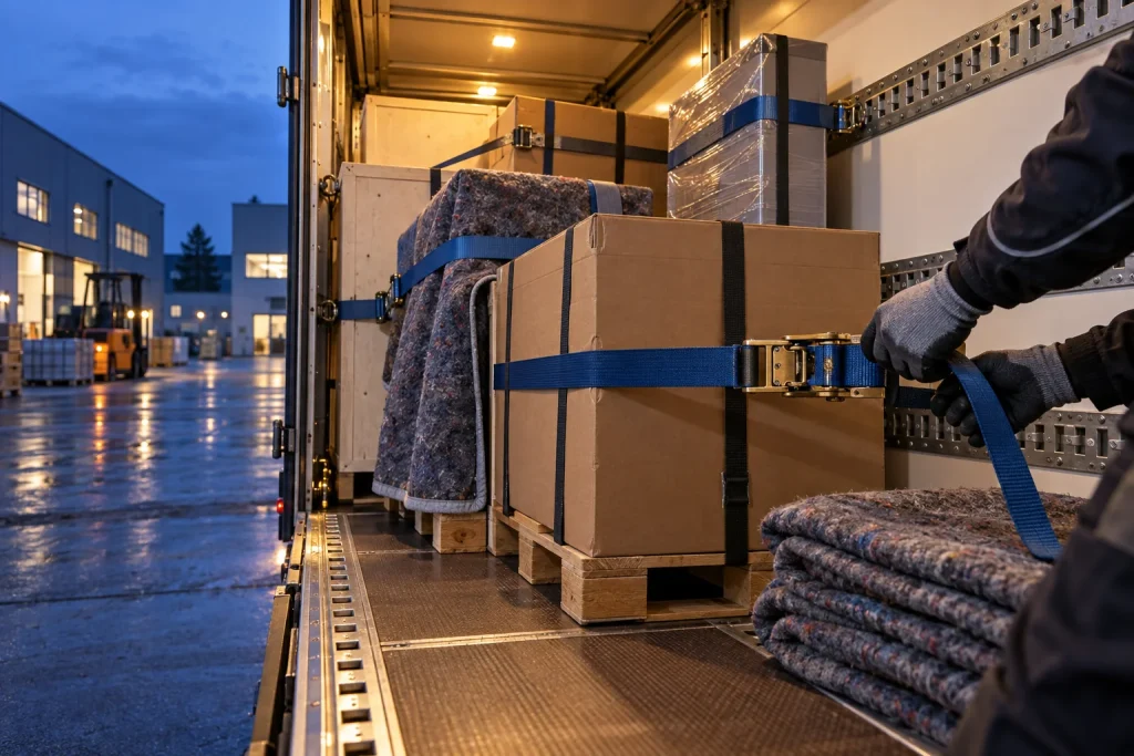 Sorgfältig vorbereitete Ladung für eine vereinbarte Abendfahrt